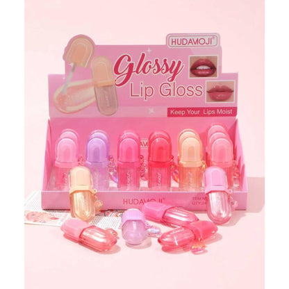 Hudamoji Glossy Lip Gloss Moisturizing Shiny Lip Gloss