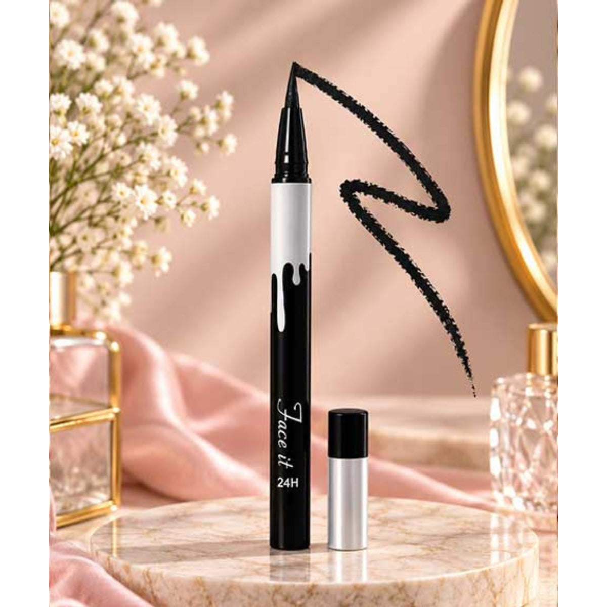 Face It Natural Story Black Marker Eyeliner