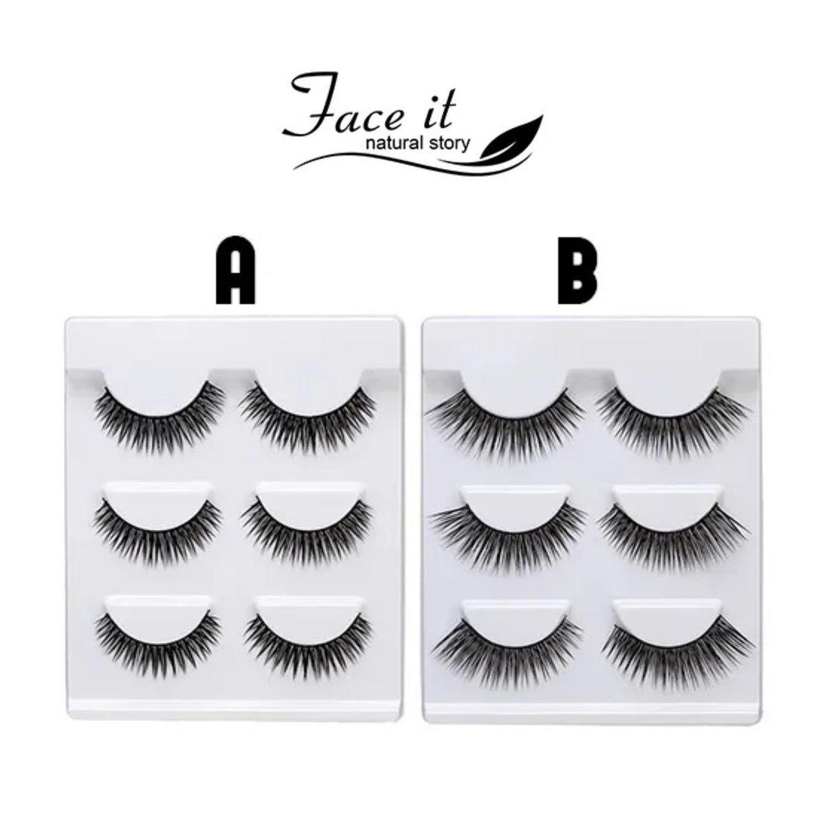 Face It Natural Story 5D Blink Eyelashes 3 Pairs