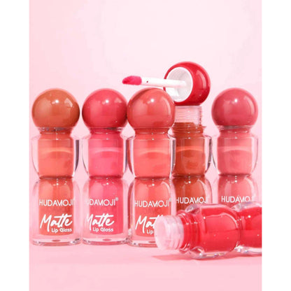 Hudamoji Matte Lip Gloss Set – 6 Shades