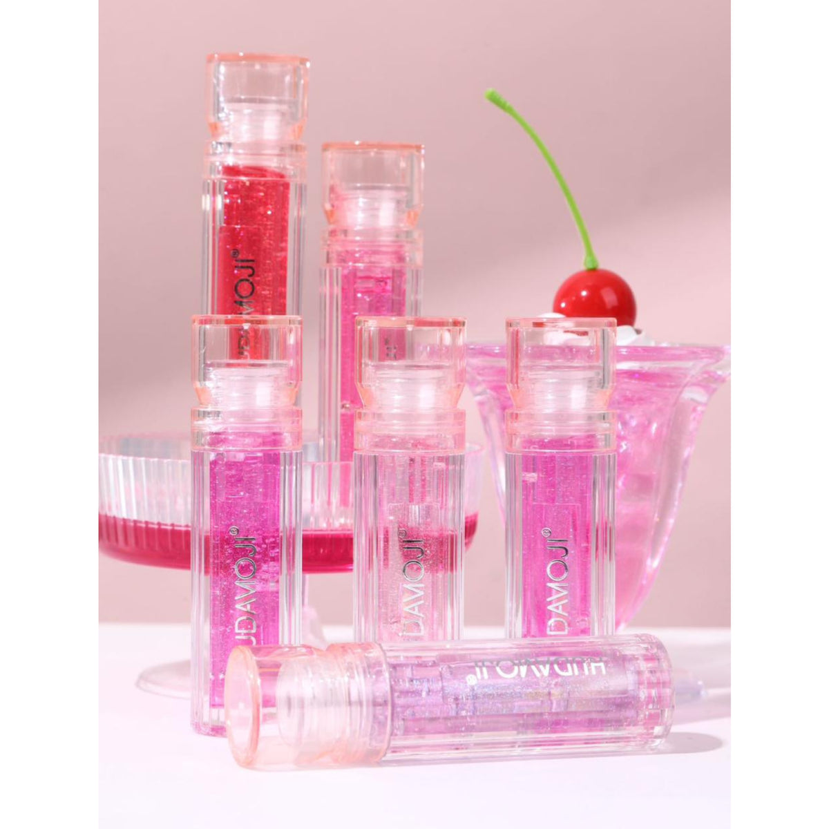 Hudamoji Pearl Shine Lip Gloss – High Shine & Long Lasting
