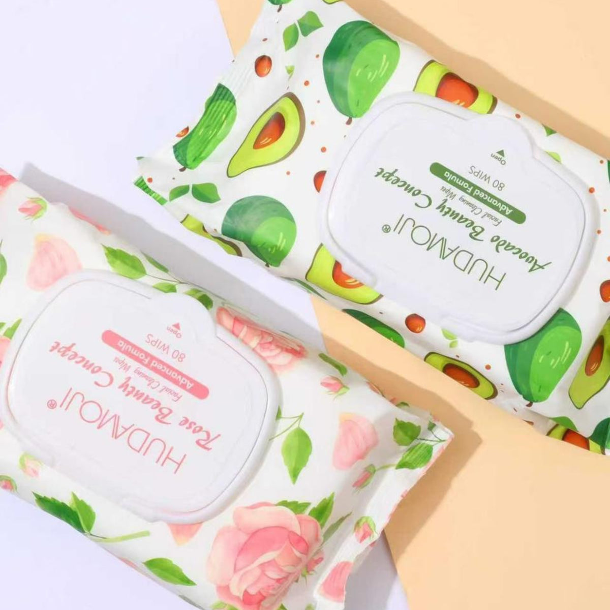 Hudamoji Facial Cleansing Wipes – 80 Sheets