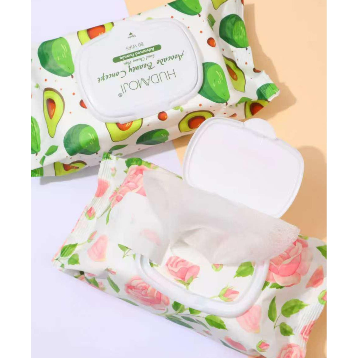 Hudamoji Facial Cleansing Wipes – 80 Sheets