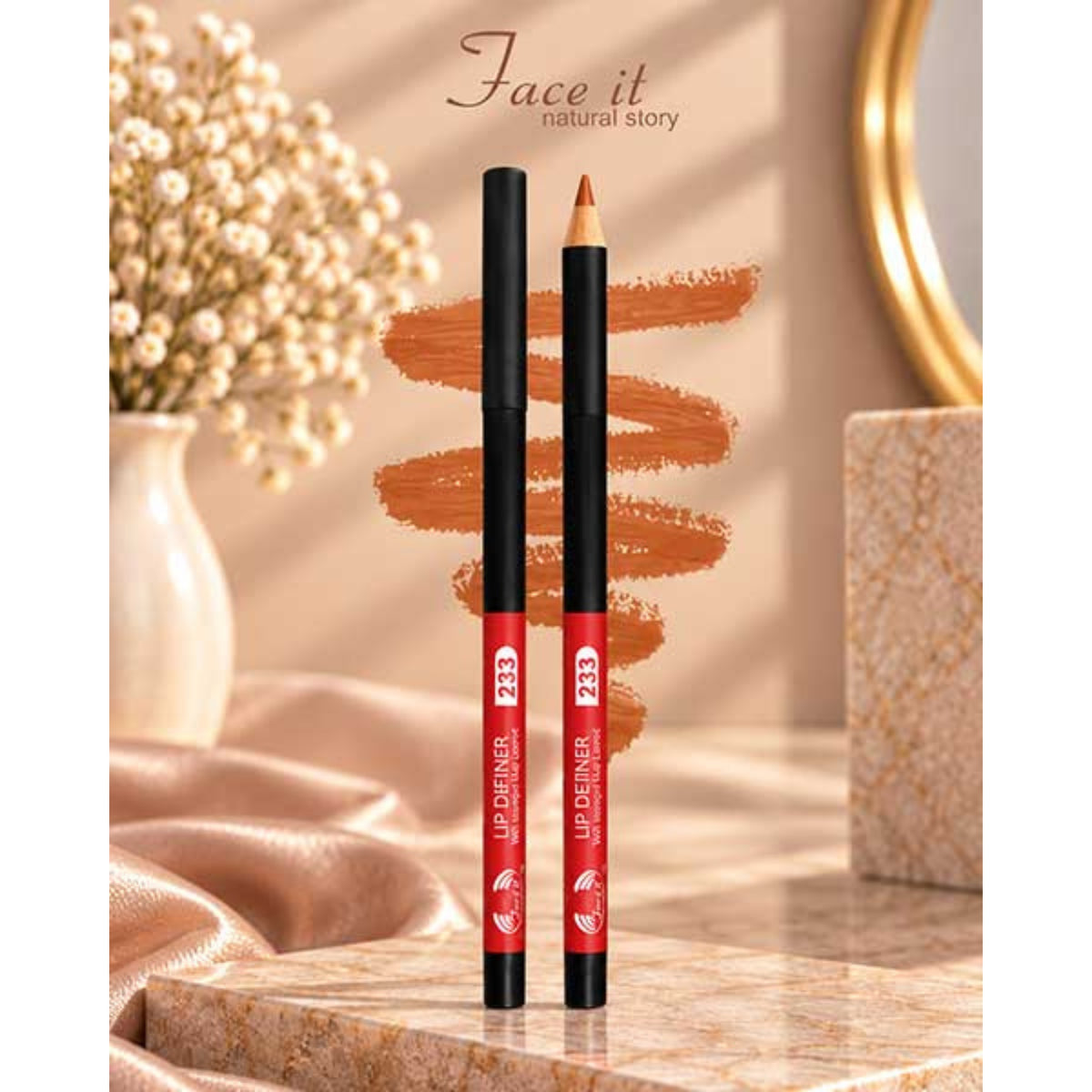 Face it Natural Story Lip & Eye Pencil