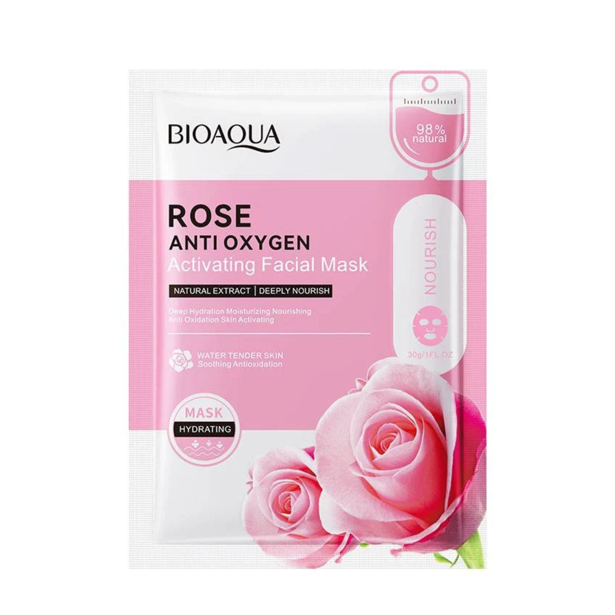 Bioaqua Rose Anti Oxygen Activating Nourish Facial Sheet Mask