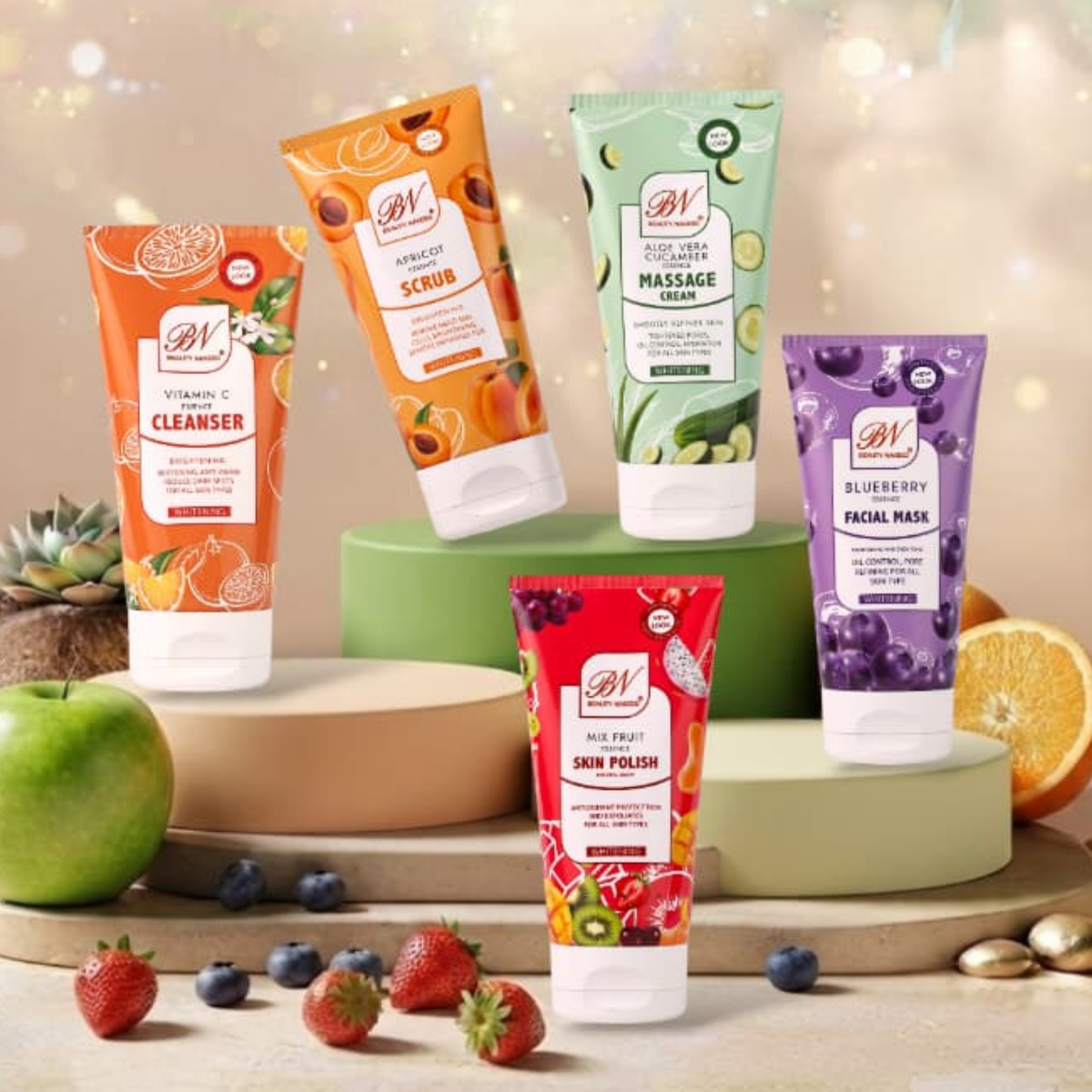 BN Beauty 5-Piece Fruit Facial Care Set