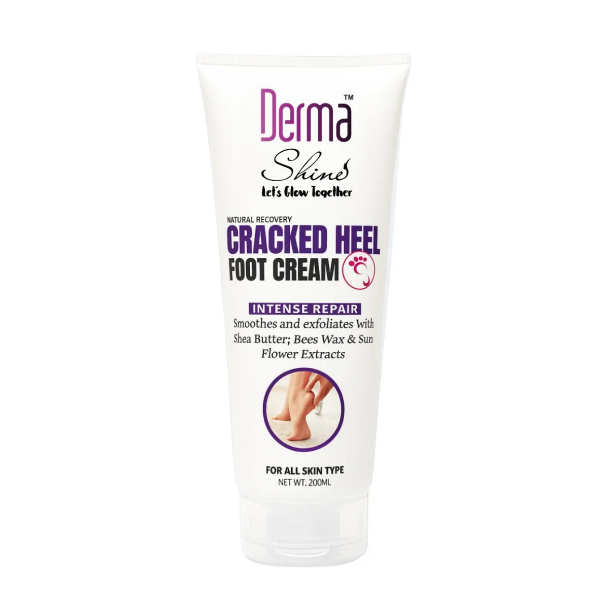 Derma Shine Cracked Heel Foot Cream 200ml