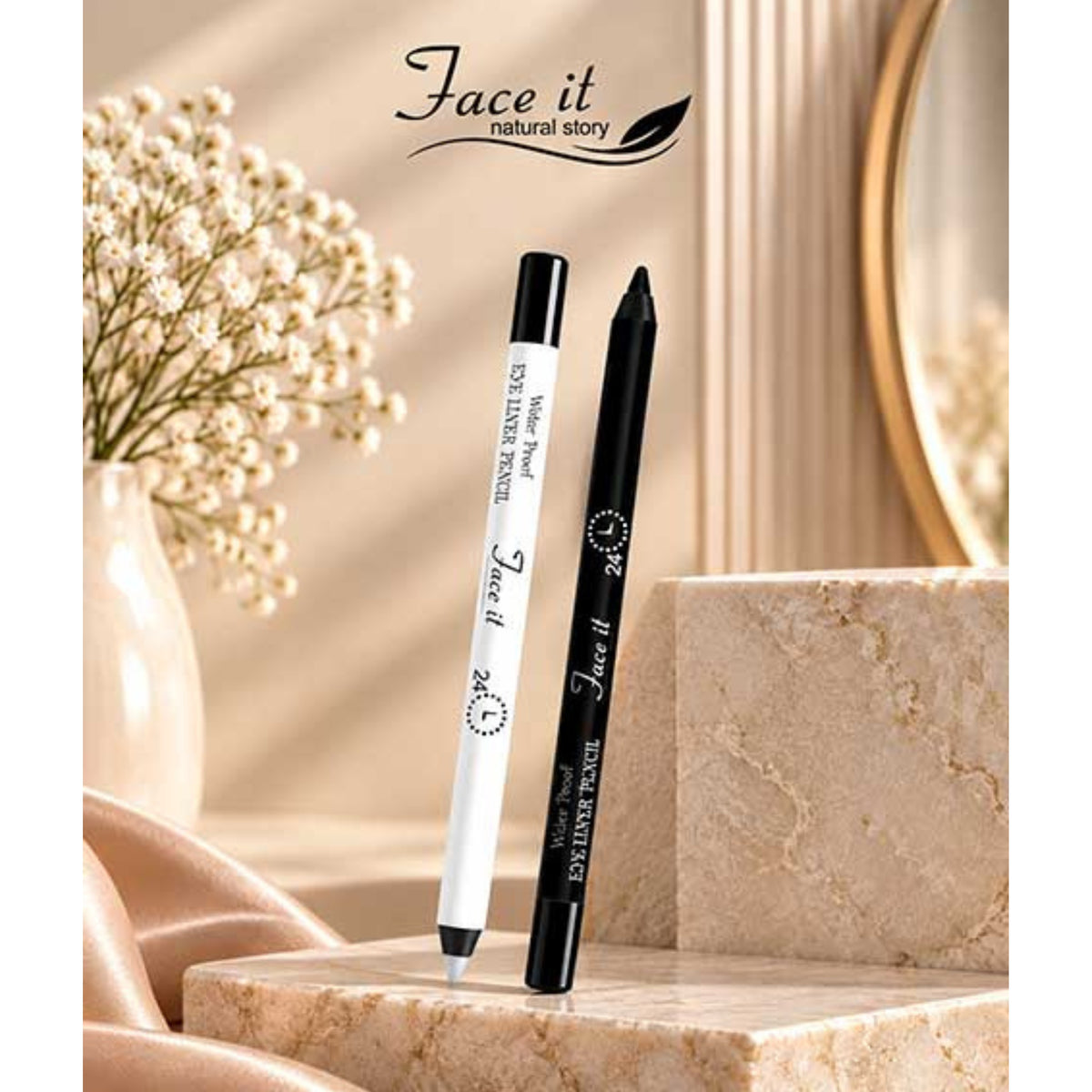 Face It Natural Story Waterproof Kajal Pencil