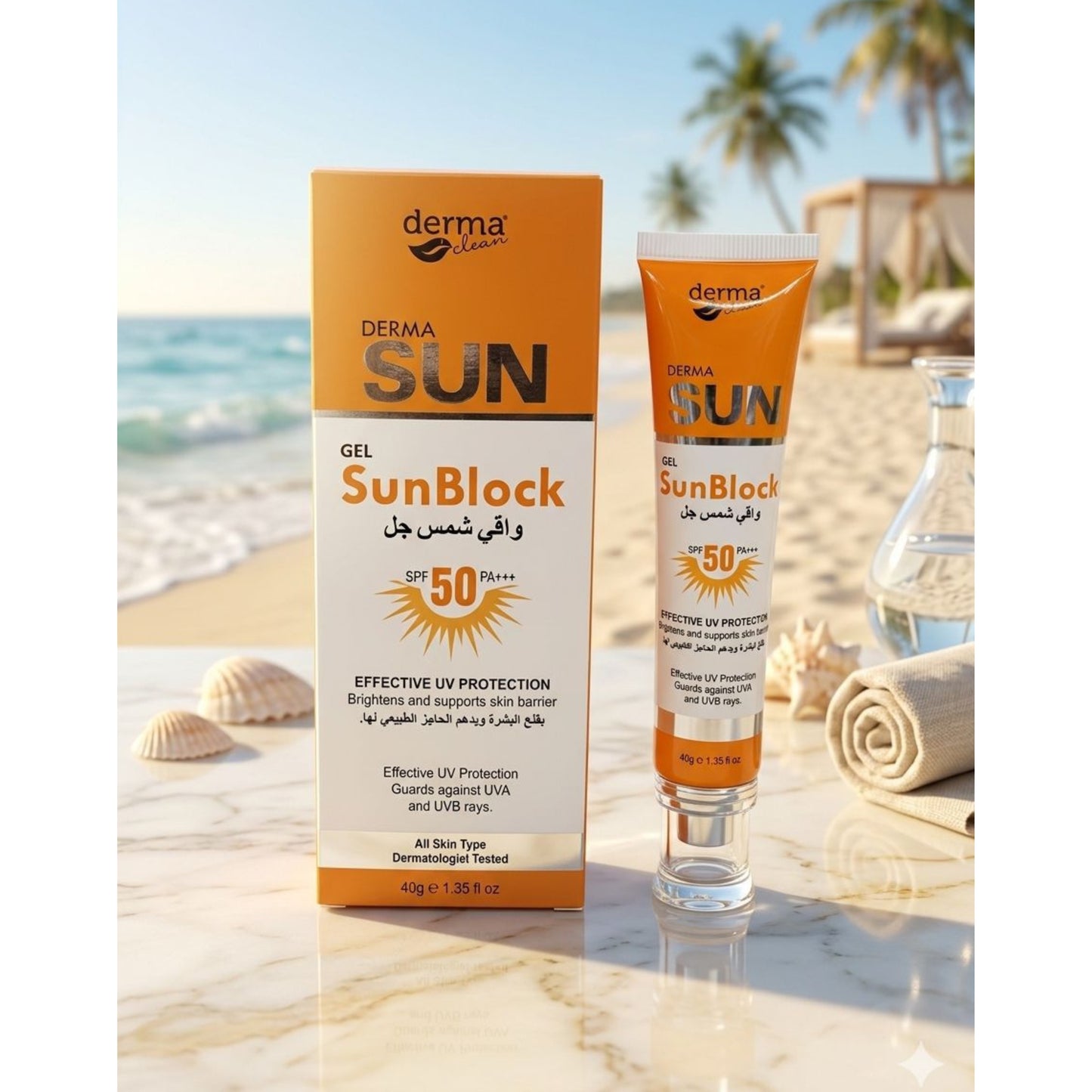 Derma Gel Sunblock Effective Uv Protection & Skin Barrier Supporter Sale