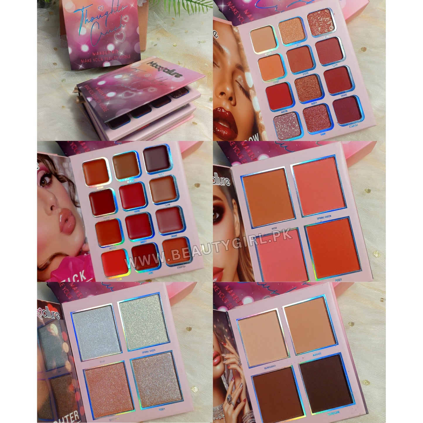 Mocallure Thoughts Crush Makeup Book Palette 5 Pages