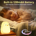 Cute Penguin LED Night Light Bedroom Lamp USB Charging