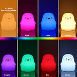 Cute Penguin LED Night Light Bedroom Lamp USB Charging