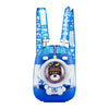 Cute Blue Bear Backpack Style Aesthetic Leakproof Drinking Water Bottle With Strap and Straw 1000ml