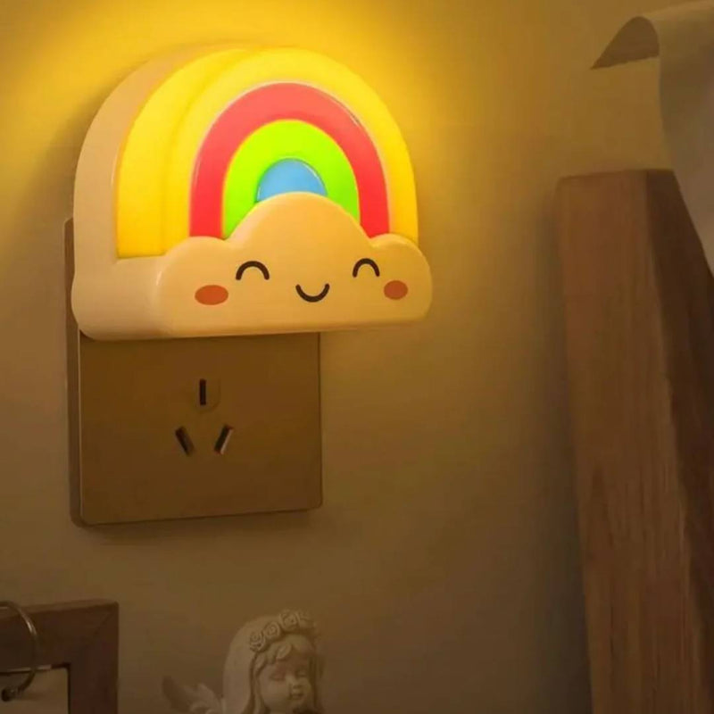 Cute Rainbow Remote Control Night Light Bedroom Night Lamp Kids Night Light Lamp