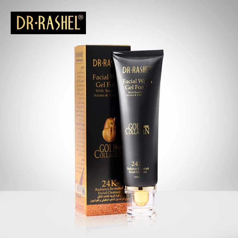 Dr Rashel Facial wash Gel Foam with Real Gold Atoms & Collagen