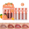 Dragon Ranee 4 Pcs Velvet Matte Lip Glaze Set Fruit Gloss Lip