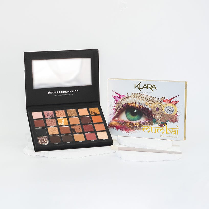 Klara Cosmetics 24-Shade Mumbai Eyeshadow Palette