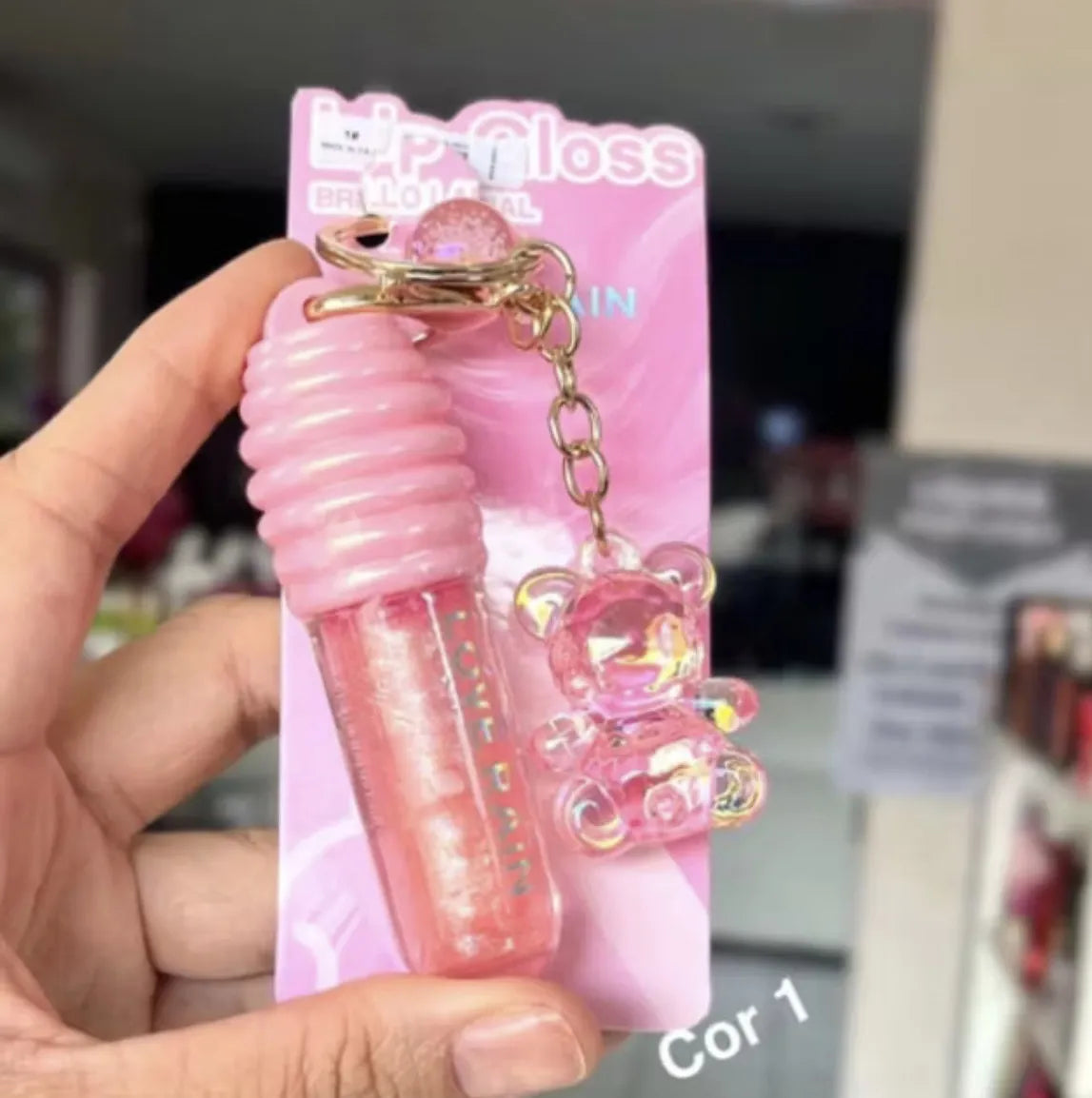 Lucky Model New Key Chain Lipgloss