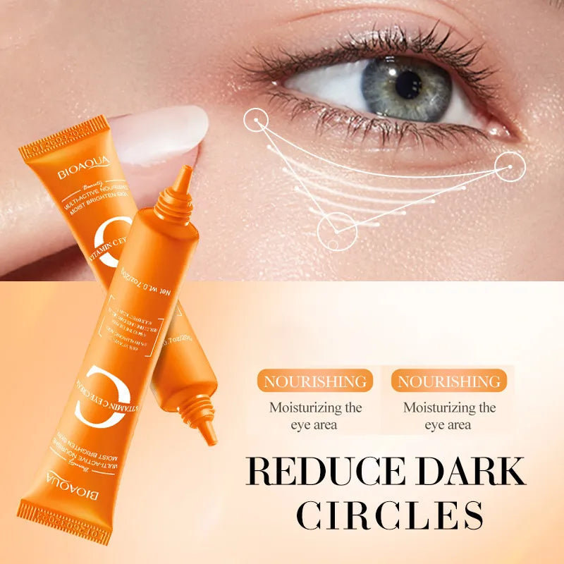 Bioaqua Vitamin C Eye Cream Whitening Moisturizing Smoothing Repairing Nourishing Brightening Eye Cream