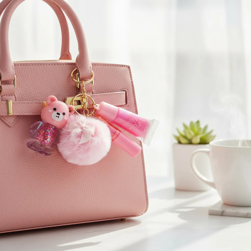 Lucky Model 3in1 New Key Chain Lipgloss