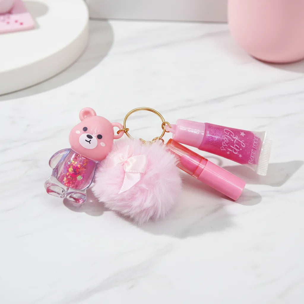 Lucky Model 3in1 New Key Chain Lipgloss