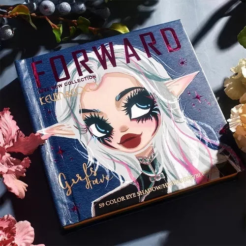 Kevin & Coco Forward 59 Color Book Eyeshadow Highlighter Blusher Palette