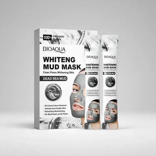 Bioaqua Dead Sea Mud Whitening Face Mask, 8g x 10 Pack