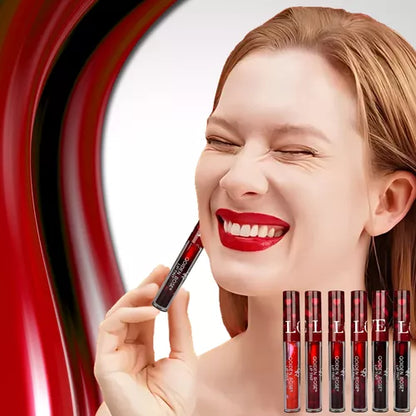 Qoiden Rose Love Red Lip Tint 6Pcs Set