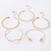 Fashion Gold Butterfly Gold Bangle 5 Pcs Set