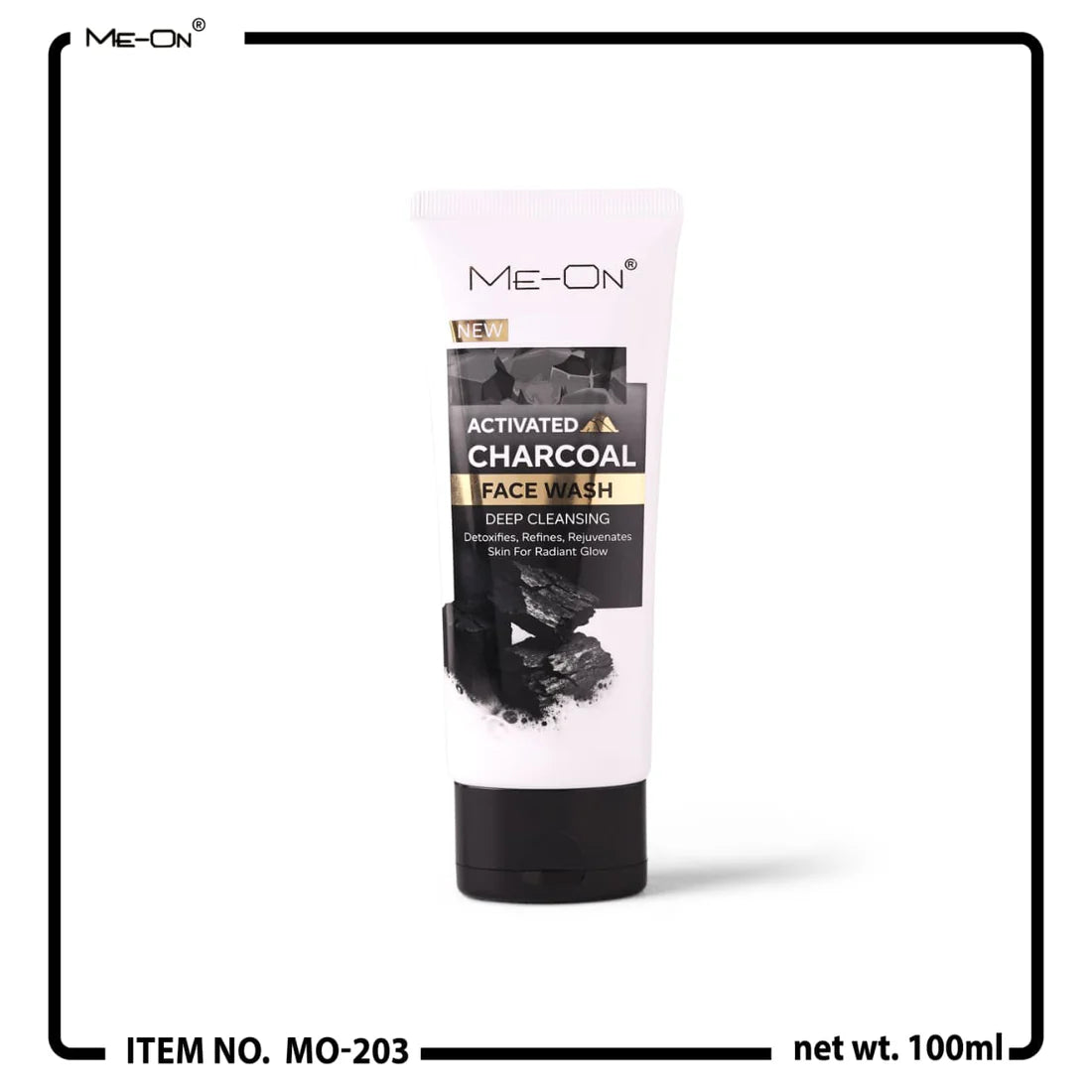 ME-ON Activated Charcoal Deep Cleansing Face Wash Detox Purify Skin