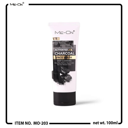 ME-ON Activated Charcoal Deep Cleansing Face Wash Detox Purify Skin
