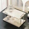 Double Layer Luxury Acrylic Shelf With Aluminum Rod Storage Rack Desktop Tray Storage Rack Desktop Rack Bathroom Organizer