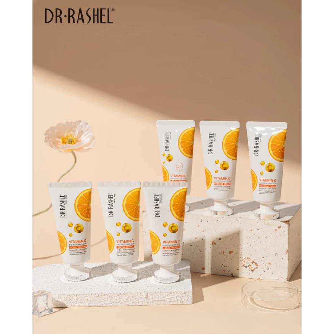 Dr Rashel Pack of 6 Vitamin C Skin Cleansing Mini Set Facial kit