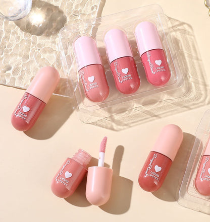 Dragon Ranee Charming Lip Gloss 3Pcs Set