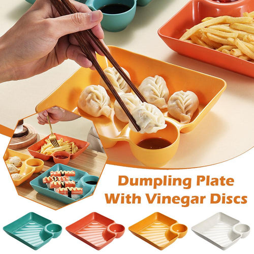 Square Dumpling 3Pcs Plate Set