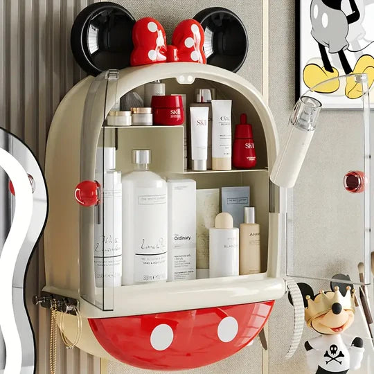 Mickey Mouse Bathroom Cosmetic Shelf Wall-Mounted