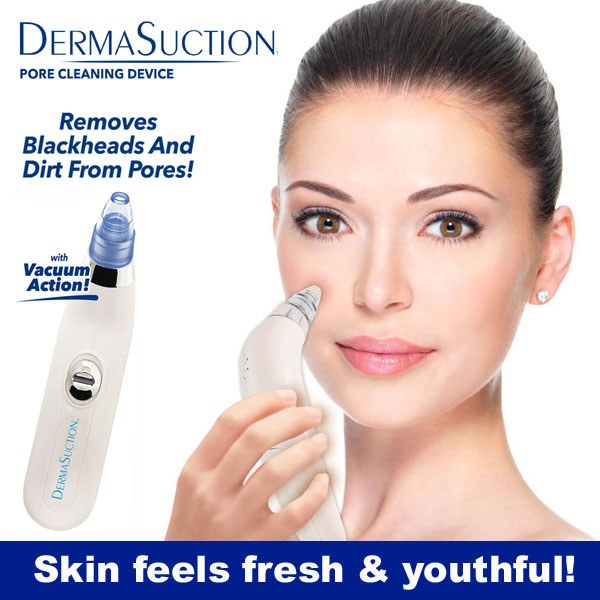 Derma Suction Vacuum Blackheads And Facial Cleansing Device With Battery