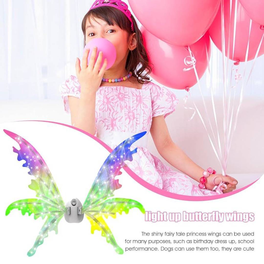 Electric Fairy Wings Light Swinging Elf Wings With Flexible Shoulder Strap