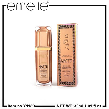 Emelie Matte Waterproof Skin Perfector SPF15+++ Liquid Foundation
