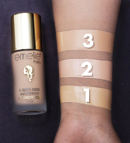 Emelie Paris E-Super Liquid Foundation Waterproof