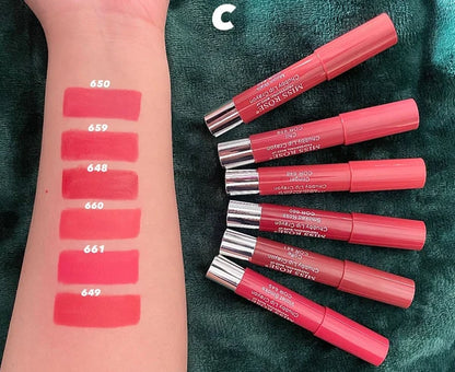 MISS ROSE Matte Lip Balm Crayon 6PcsSet