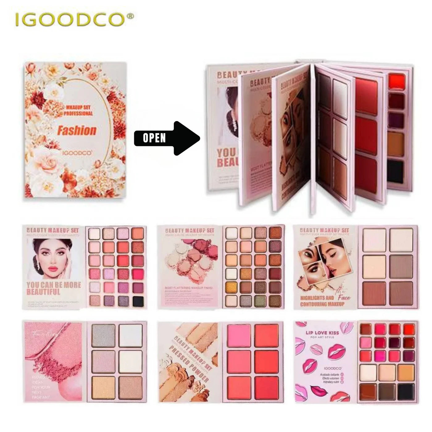 IGOODCO 6 Layer Makeup Book Palette