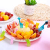 Mini Cartoon Animal Fruity Forks Reusable 50Pcs Set