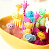 Mini Cartoon Animal Fruity Forks Reusable 50Pcs Set