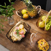 Multipurpose Portable Acrylic Dry Fruit Tray With Wooden Style Handle