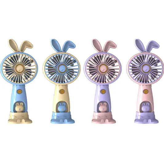 Portable Rechargeable Mini Handy Rabbit Style Fan