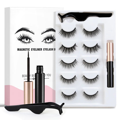 Full Strip Magnetic Eyeliner Eyelashes Set