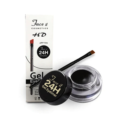Face It HD 24H Waterproof Gel Eyeliner with Angled Brush