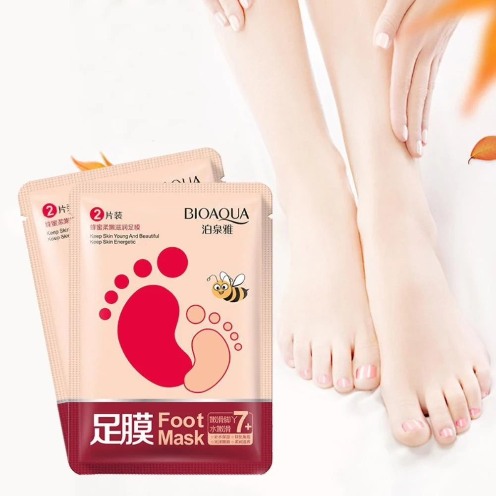BIOAQUA Honey Moisturizing Foot Mask  Pack Of 2