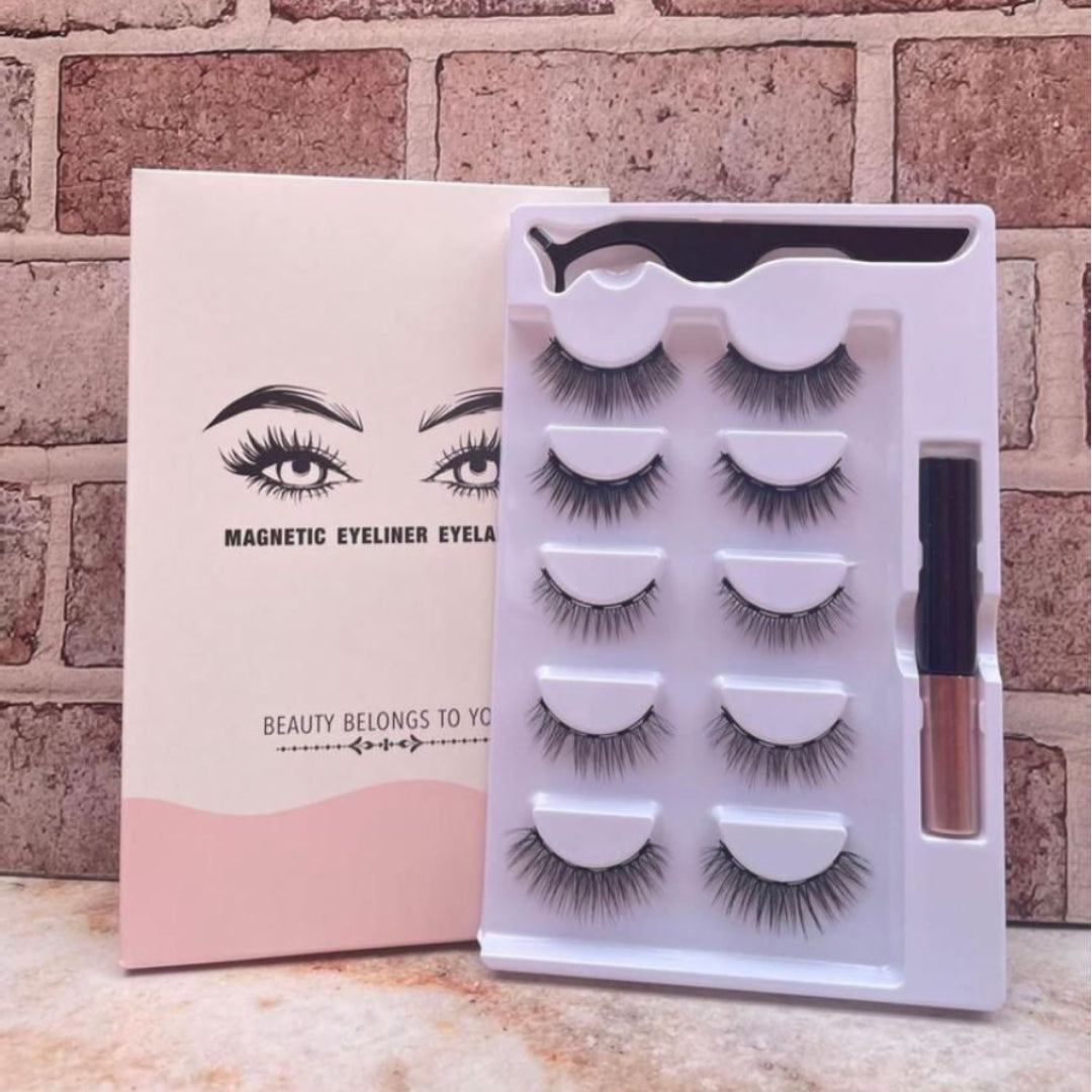 Full Strip Magnetic Eyeliner Eyelashes Set